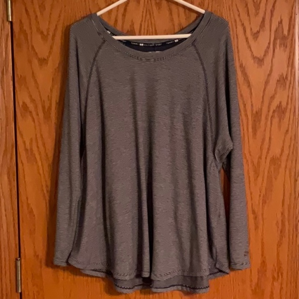 Tommy Hilfiger Sport Vertical Stripes Tunic Super Soft  Round Neckline​